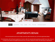 Tablet Screenshot of apartmani-benak.hr