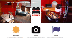 Desktop Screenshot of apartmani-benak.com